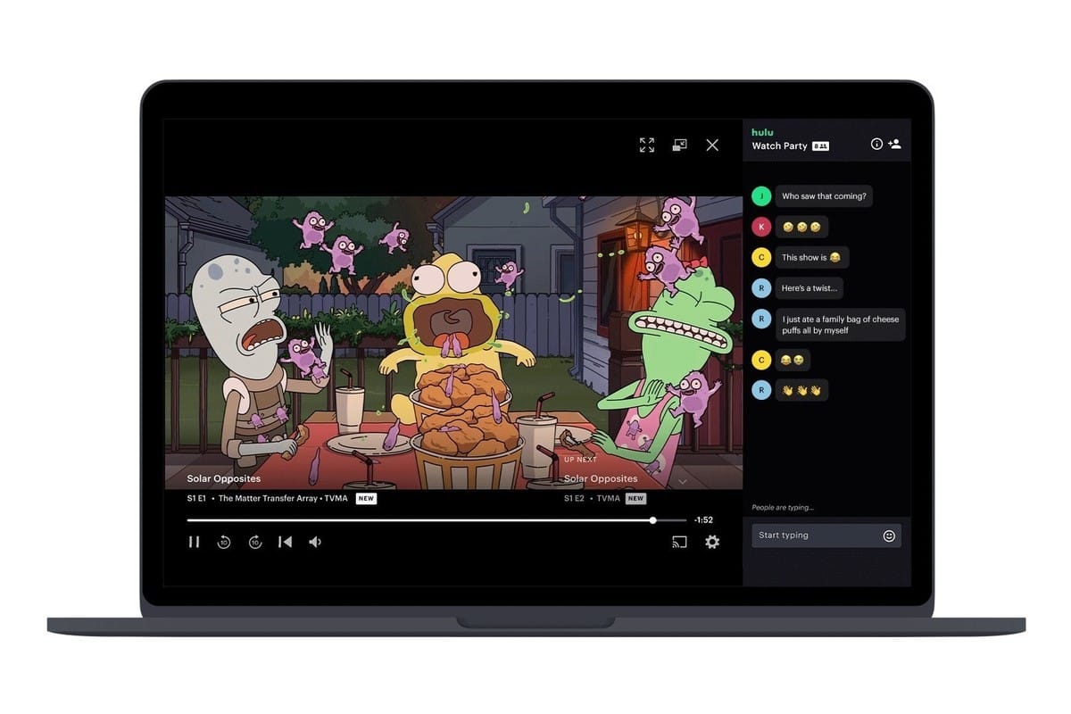 Hulu, Plex roll out group watch party features