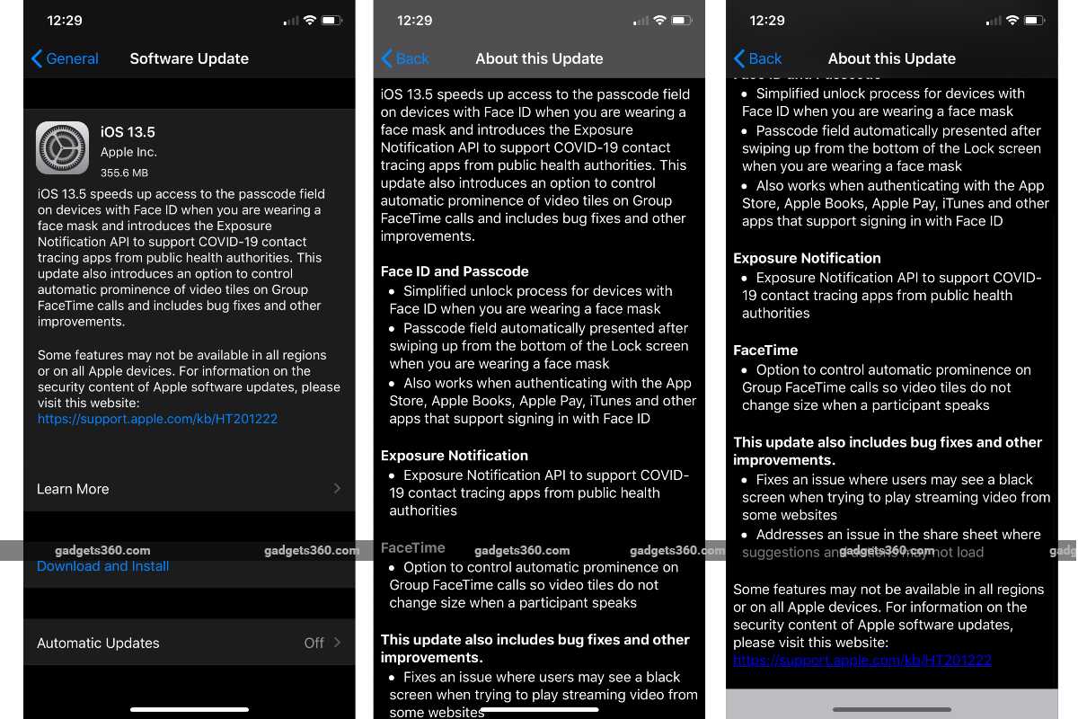 ios 13 5 update screenshots gadgets 360 iOS 13.5  Apple  iOS