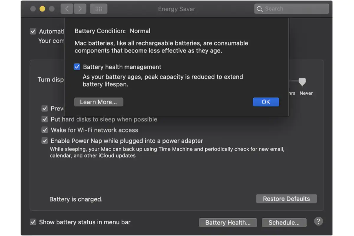 macos catalina 10 15 5 update battery health management feature image apple Apple  macOS Catalina