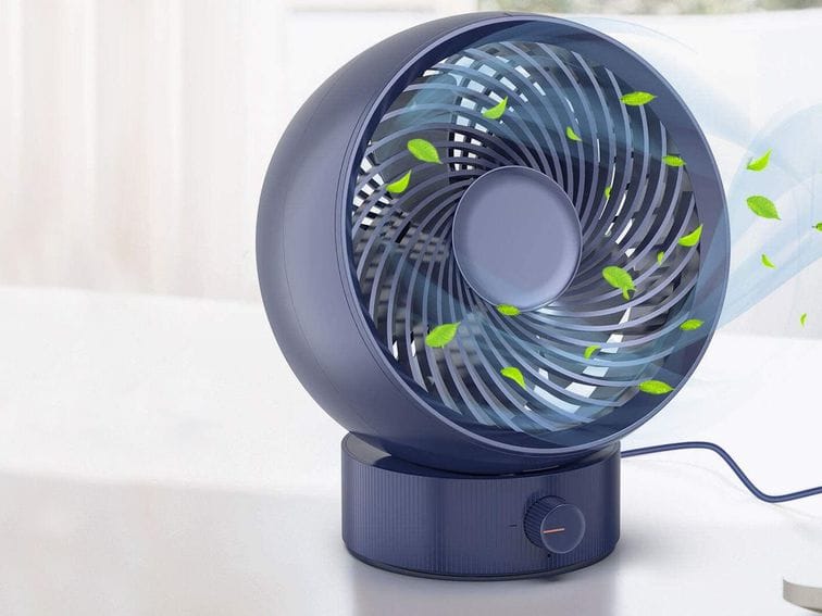 miniature desk fan