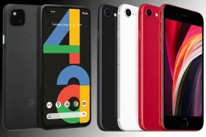 Google Pixel 4a vs iPhone SE