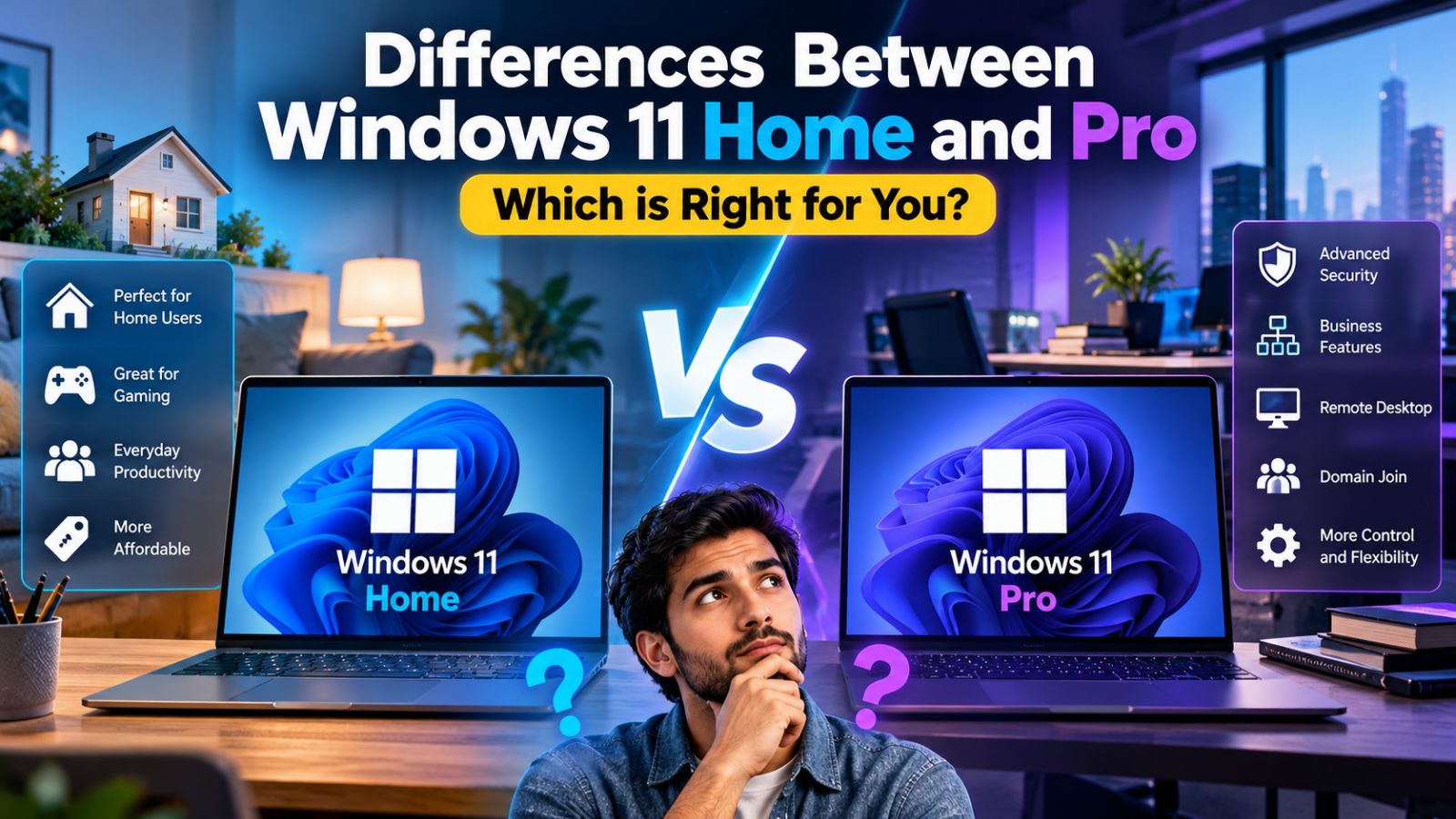 Differences Between Windows 11 Home and Pro – Which is Right for You?